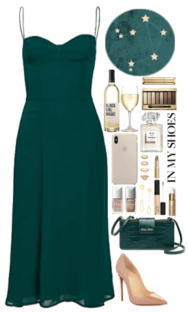 Color Coordination. Green and Nude