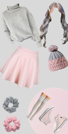 pink + gray