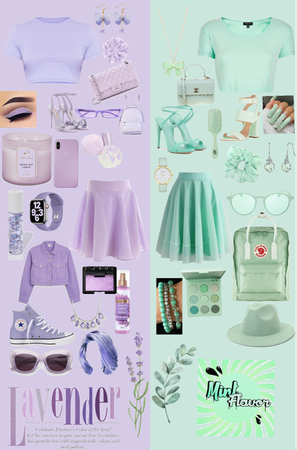 lavender and mint