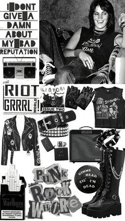 Joan Jett Inspired punk outfit