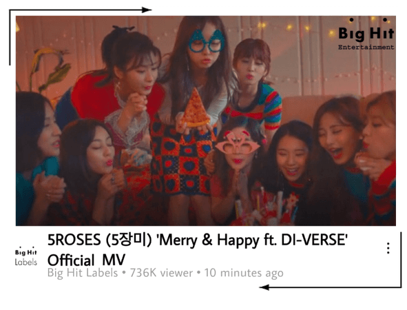 5ROSES 'Merry & Happy' Ft DI-VERSE Official MV