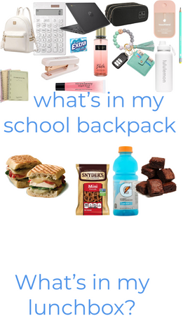 What’s in my backpack