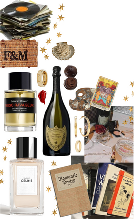 french perfume and gold jewellery