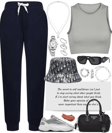 comfortable & cool outfit with bucket hat