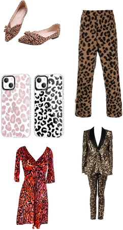 ZW COLLECTION ANIMAL PRINT PANTS - Leopard