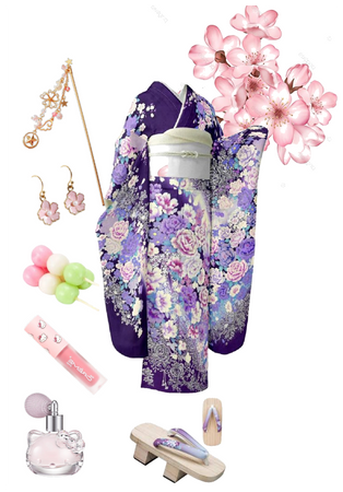 japan hanami spring sakura kimono