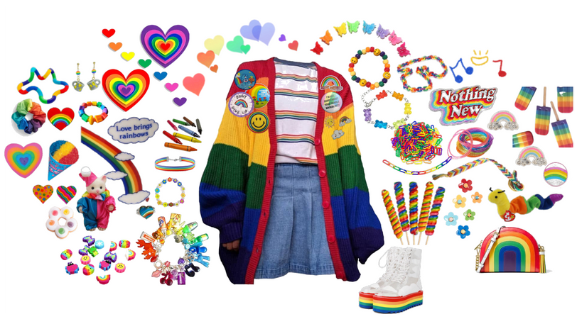 rainbow kidcore
