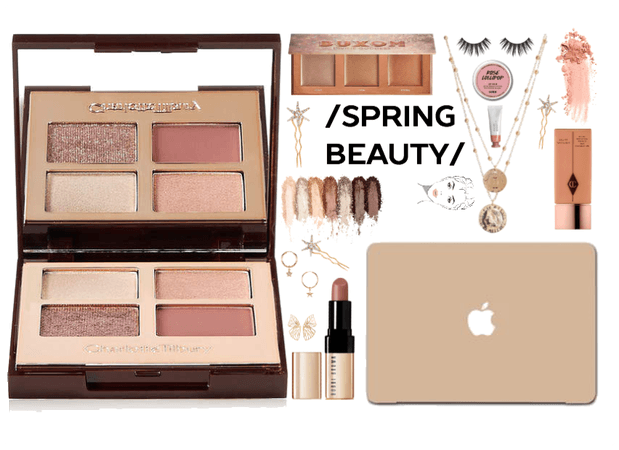 SPRING BEAUTY- ROSY PINK AND GOLD