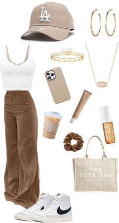 brown casual outfit