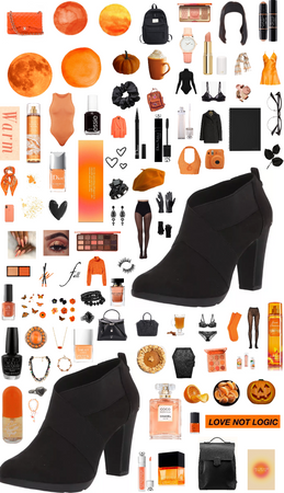 Black and Orange Outfit