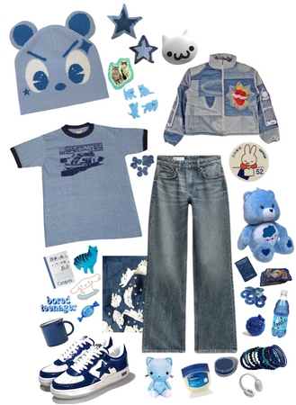 blue bear inspired outfit