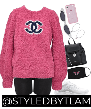 Chanel CHANEL CC Pink Teddy Sweater Jumper