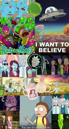 Rick and Morty collage