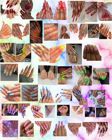 rainbow nails 💅🏾🌈 💅🏾🌈