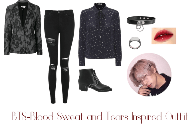 BTS-Blood Sweat and Tears Inspired Outfit