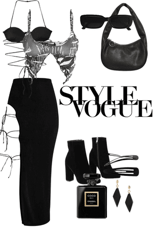 Voguee style Black outfit