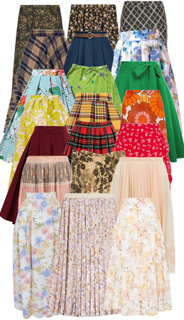 Vintage Style Midi Skirts