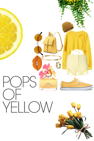 pops of yellow