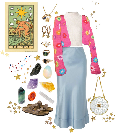 The Star tarot card inspired outfit