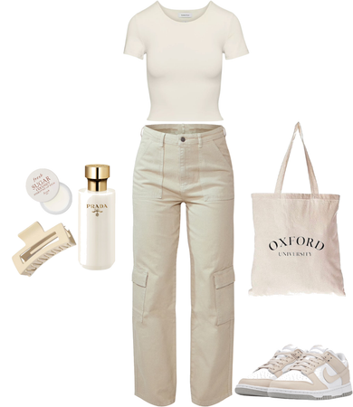 cream/beige outfit