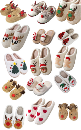 warm Christmas slippers