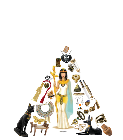 Cleopatra in a pyramid