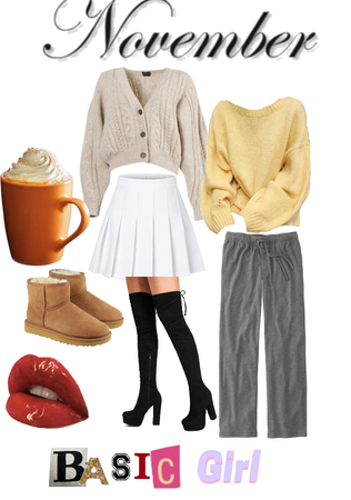 November basic girl outfit