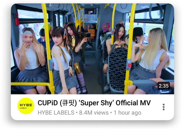 𝗖𝗨𝗣𝗶𝗗 (큐핏) - ‘Super Shy’ Official MV