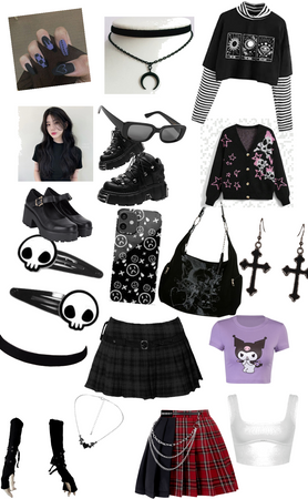 Emo girl🩷 Outfit