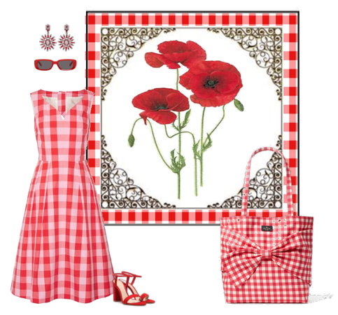 red gingham
