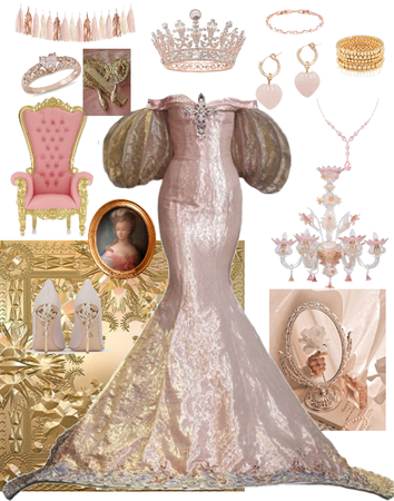 pink and gold princess