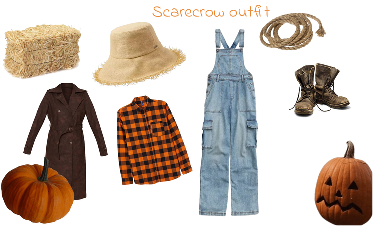 Happy Halloween! Scarecrow costume 🎃🧡🧡