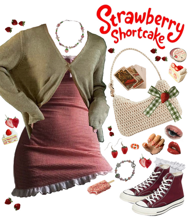 Strawberry Shortcake Inspired Outfit