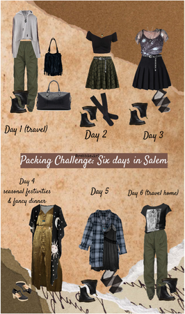 packing challenge: six days in Salem