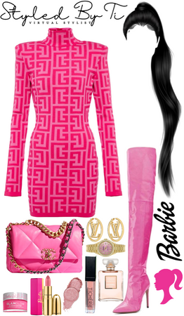 Black Barbie in Pink 👸🏾💖
