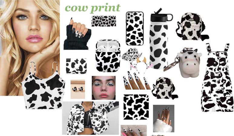 cow print model