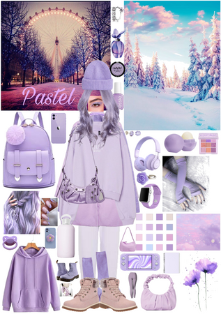 Pastel Purple Winter Outing