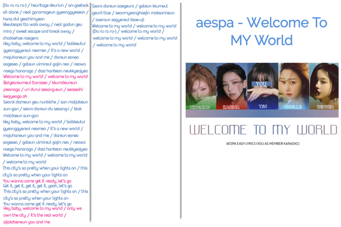 aespa 'Welcome To MY World' ARA Lines 5th member