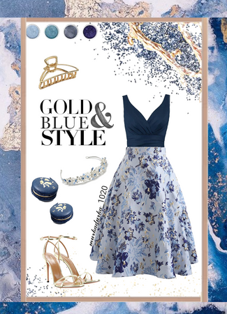 gold&blue style ✨️