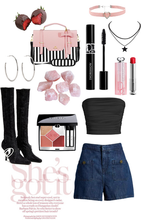 pink and black aesthetic