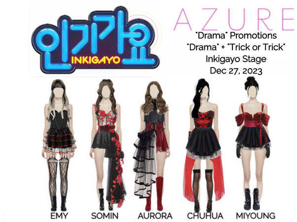AZURE(하늘빛)"Drama" + "Trick or Trick"Inkigayo Stage