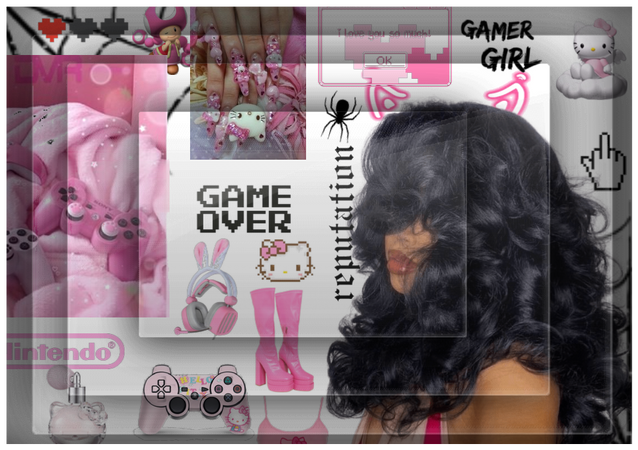 Pink gamergirl💕😼||be generous and like🤪