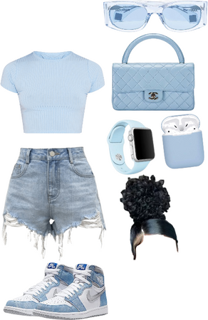 light blue clothes