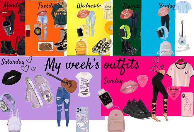weeks outfits