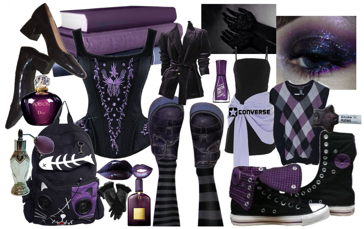 purple & black