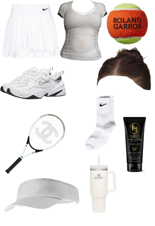 white tennis fit