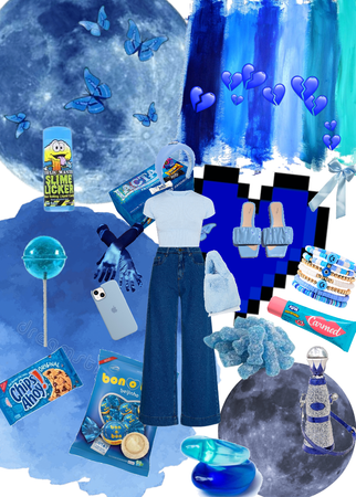 fashion art azul blue 🩵💙