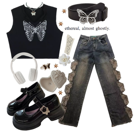 Grunge Butterfly Aesthetic Outfit