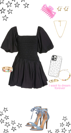 Black preppy outfit!! ❤️