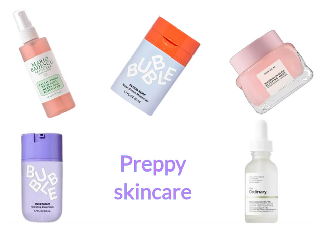 Preppy skincare (Check my latest post💗)